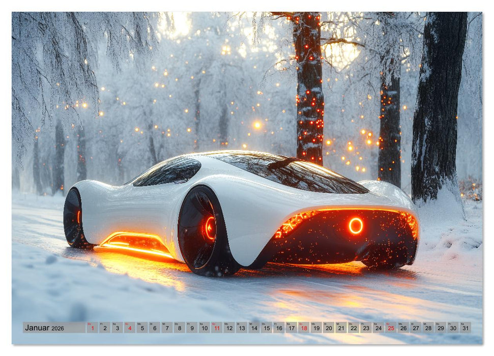 Zukunft Auto - Design, Autos und autonomes Fahren der Zukunft (CALVENDO Wandkalender 2026)