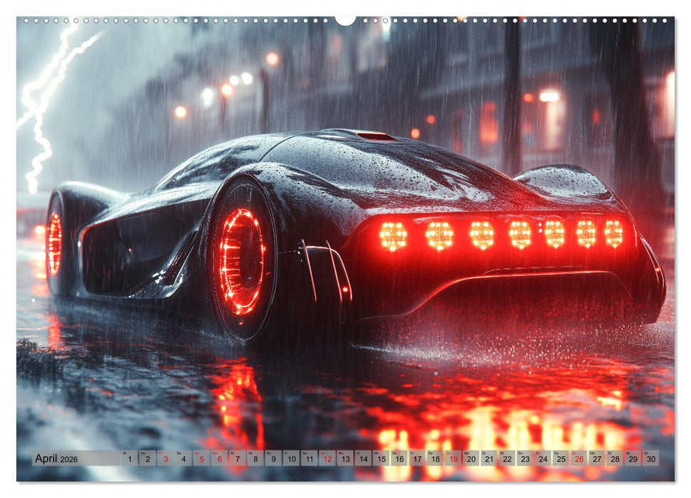 Robotaxi - Design, Autos und autonomes Fahren der Zukunft (CALVENDO Wandkalender 2026)