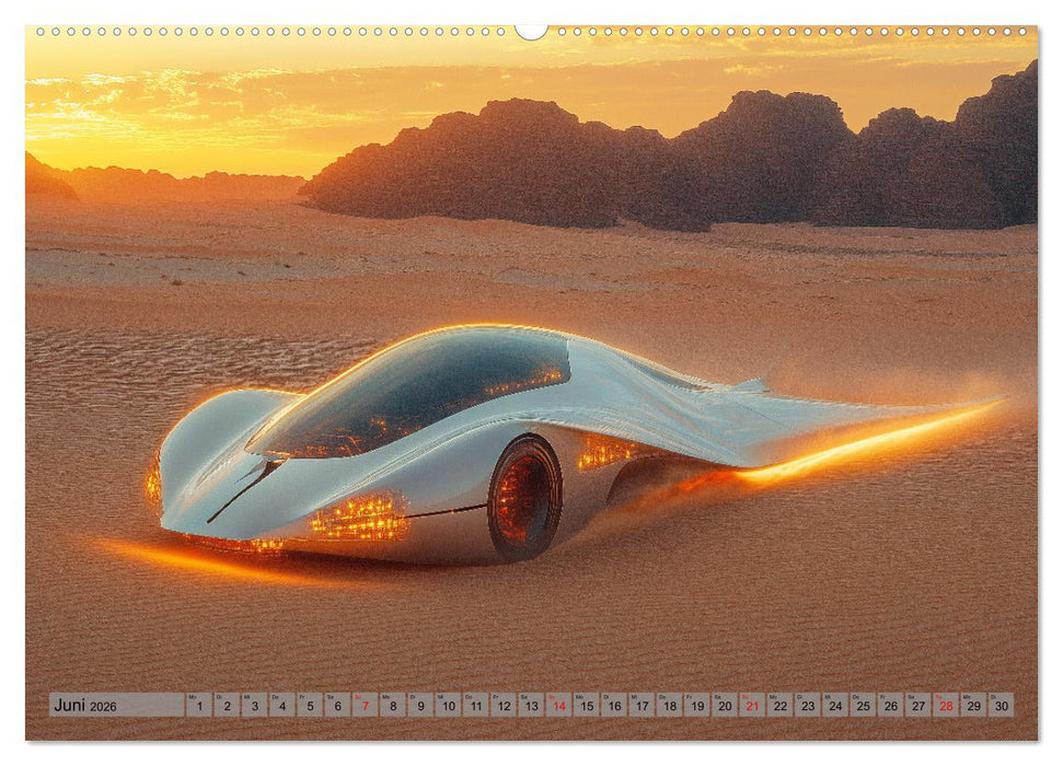 Robotaxi - Design, Autos und autonomes Fahren der Zukunft (CALVENDO Wandkalender 2026)