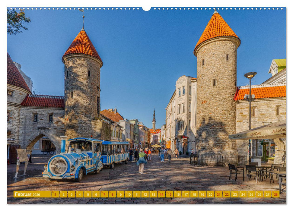 Türen-Tore-Tallinn, Stadt mit märchenhafter Atmosphäre und Charme (CALVENDO Wandkalender 2026)
