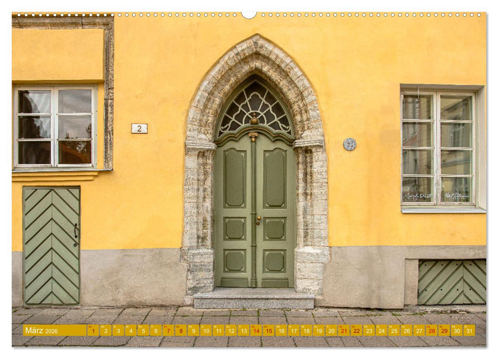 Türen-Tore-Tallinn, Stadt mit märchenhafter Atmosphäre und Charme (CALVENDO Wandkalender 2026)