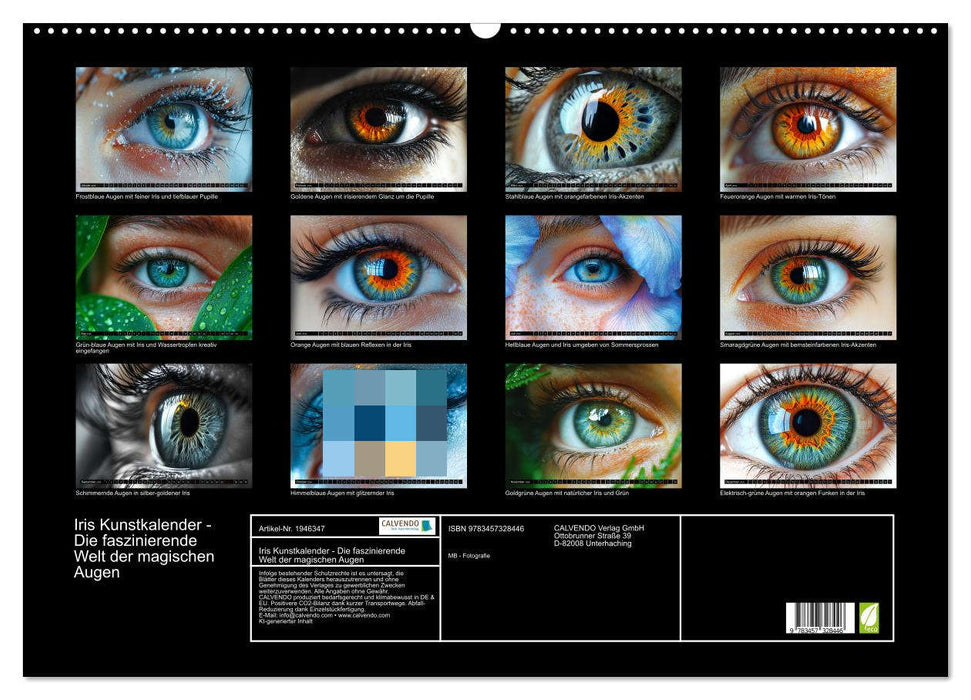 Iris Kunstkalender - Die faszinierende Welt der magischen Augen (CALVENDO Wandkalender 2026)