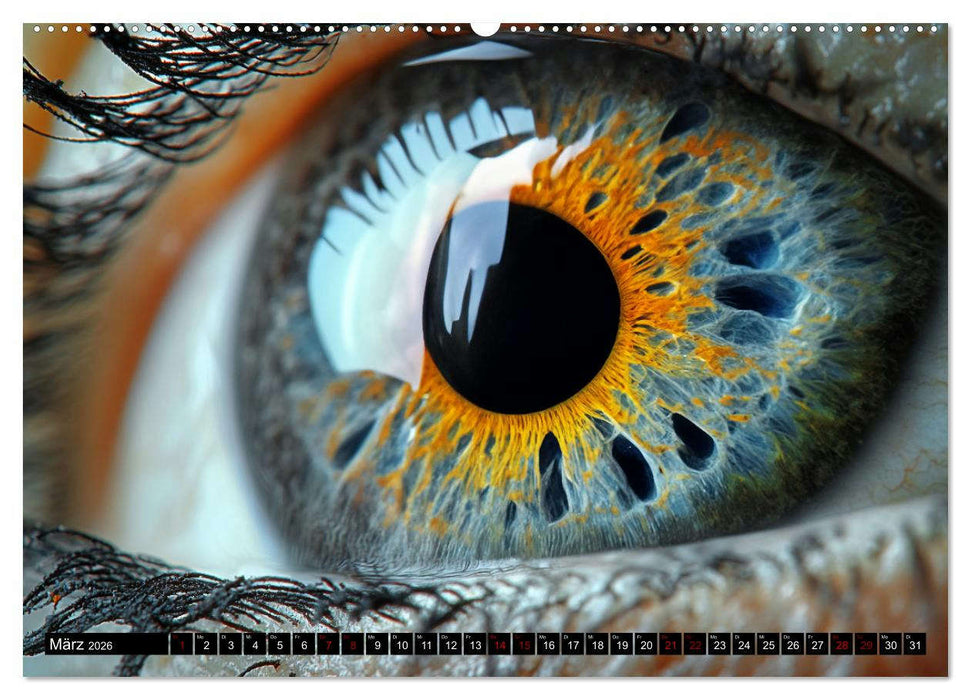 Iris Kunstkalender - Die faszinierende Welt der magischen Augen (CALVENDO Wandkalender 2026)