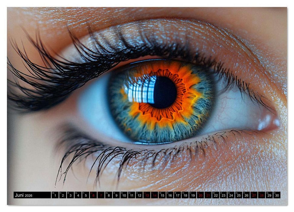 Iris Kunstkalender - Die faszinierende Welt der magischen Augen (CALVENDO Wandkalender 2026)