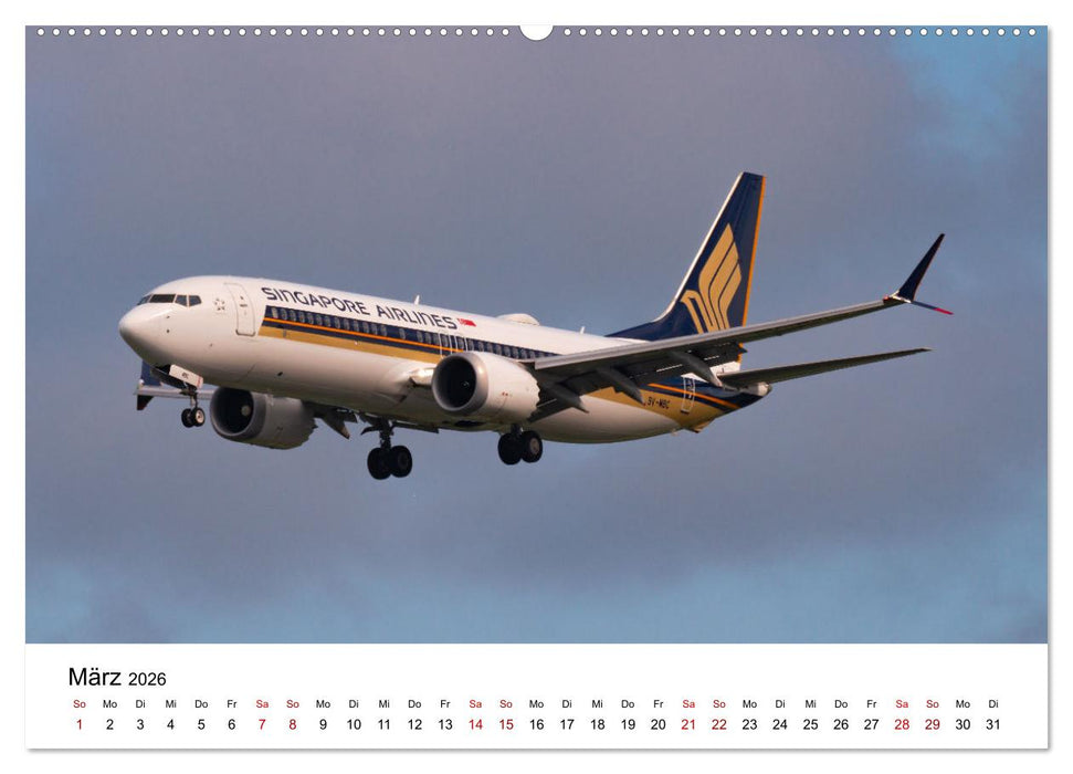 Singapore Airlines - Die ganze Flotte (CALVENDO Wandkalender 2026)