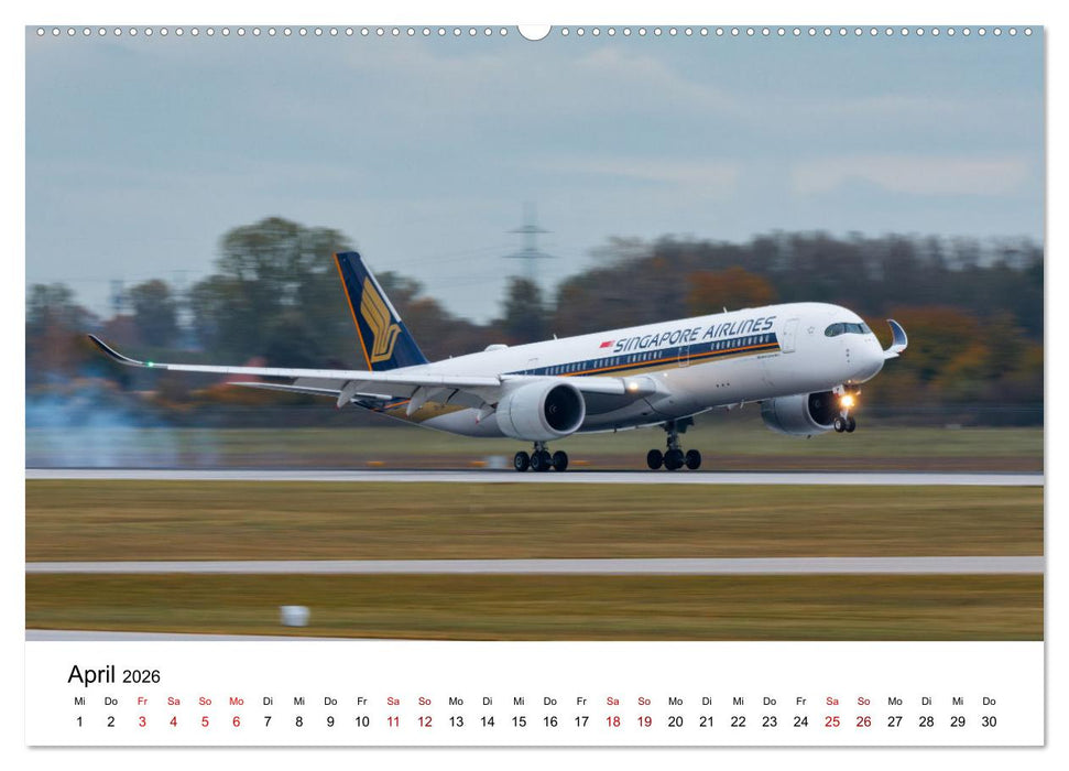 Singapore Airlines - Die ganze Flotte (CALVENDO Wandkalender 2026)