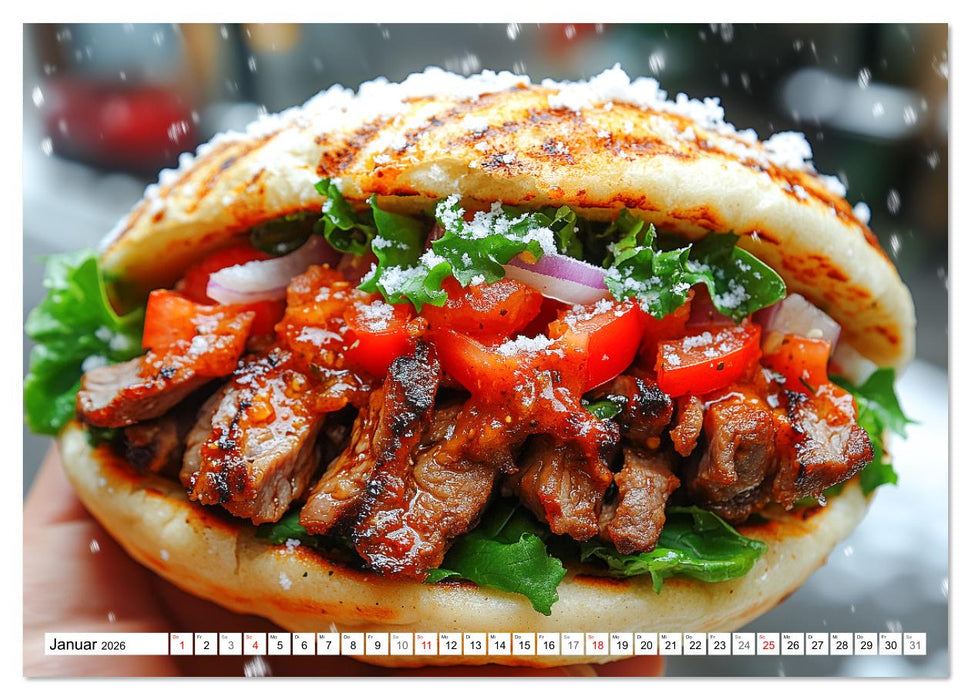 Döner macht schöner, türkischer Geschmack von deinem Dönermann (CALVENDO Premium Wandkalender 2026)