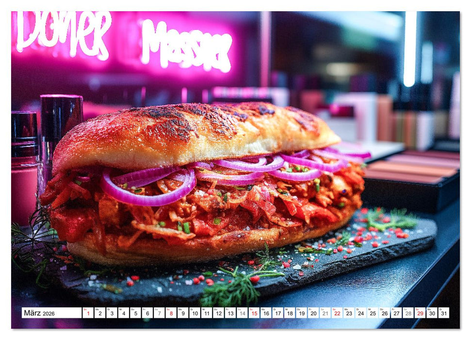 Döner macht schöner, türkischer Geschmack von deinem Dönermann (CALVENDO Premium Wandkalender 2026)
