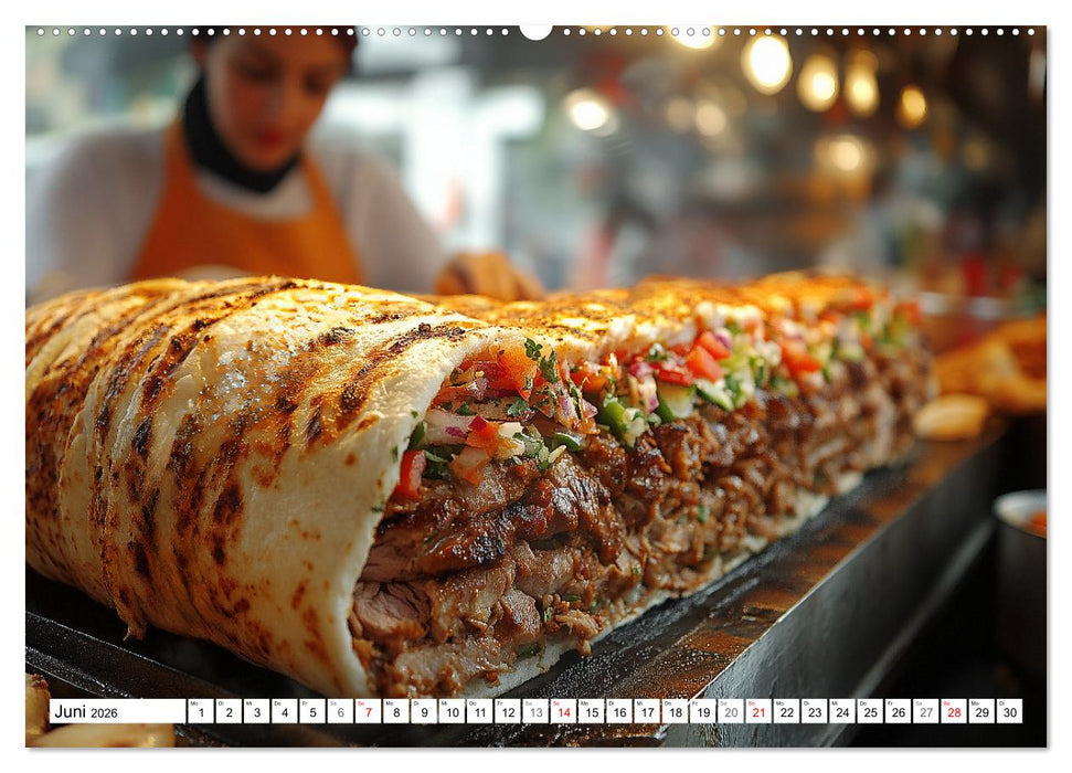 Döner macht schöner, türkischer Geschmack von deinem Dönermann (CALVENDO Premium Wandkalender 2026)