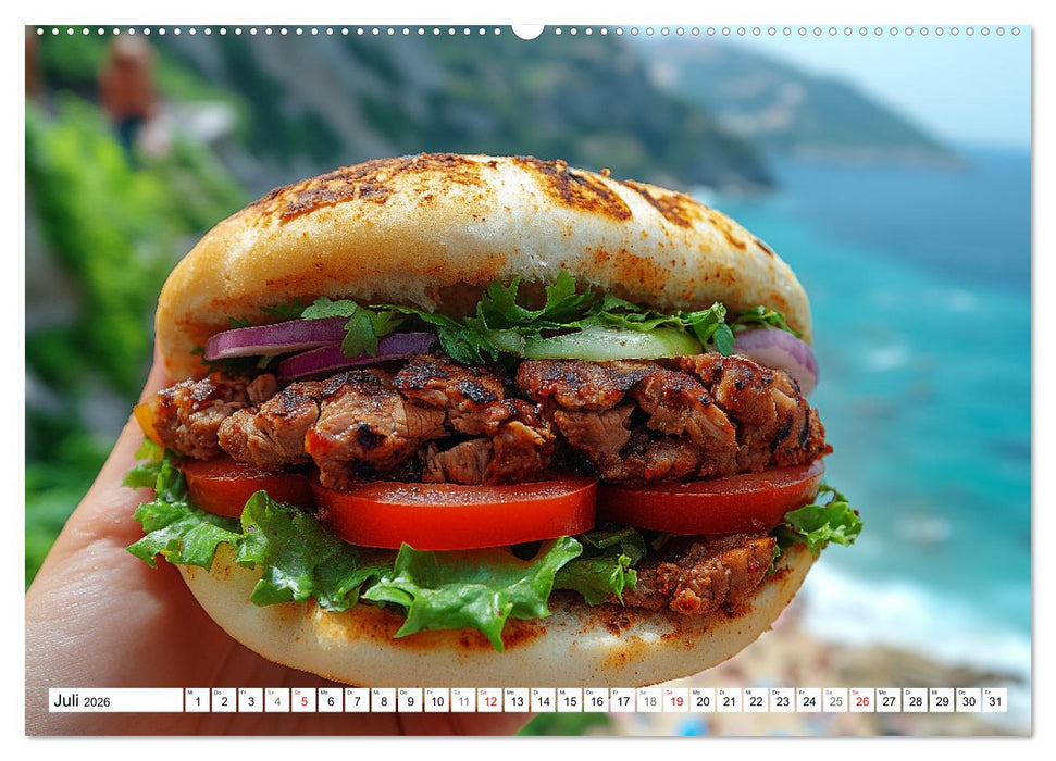 Döner macht schöner, türkischer Geschmack von deinem Dönermann (CALVENDO Premium Wandkalender 2026)