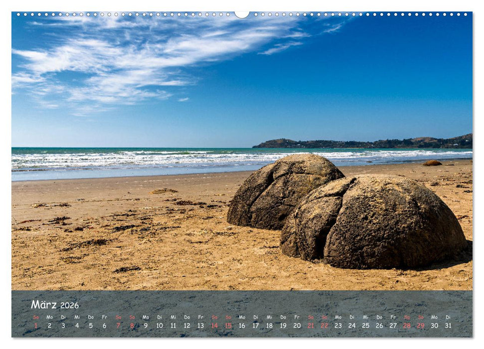 Traumorte entdecken: Neuseeland (CALVENDO Wandkalender 2026)