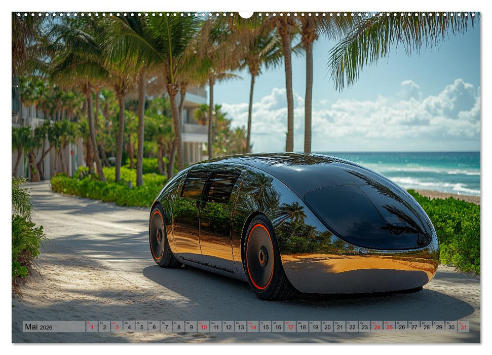Robotaxi - Design, Autos und autonomes Fahren der Zukunft (CALVENDO Premium Wandkalender 2026)