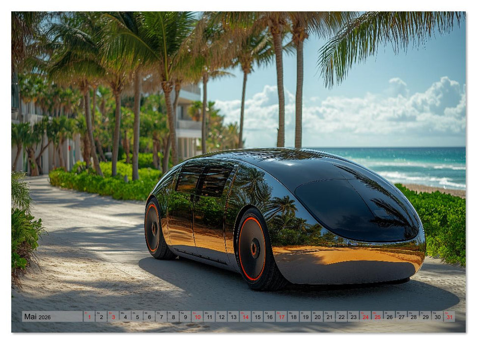 Zukunft Auto - Design, Autos und autonomes Fahren der Zukunft (CALVENDO Premium Wandkalender 2026)