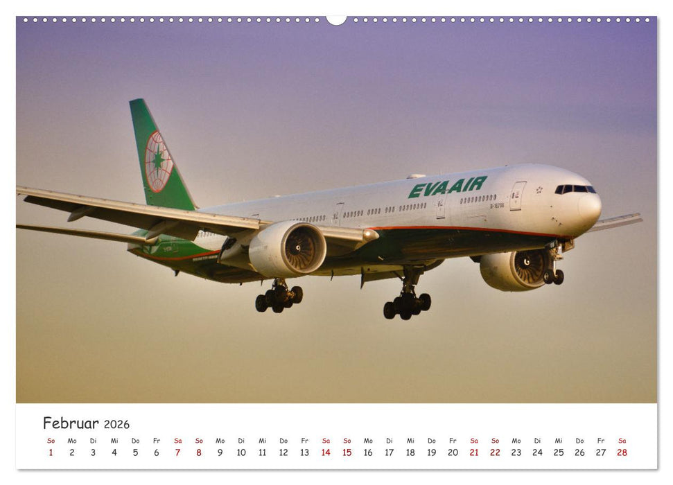 Flugzeuge auf Europas Flughäfen (CALVENDO Wandkalender 2026)