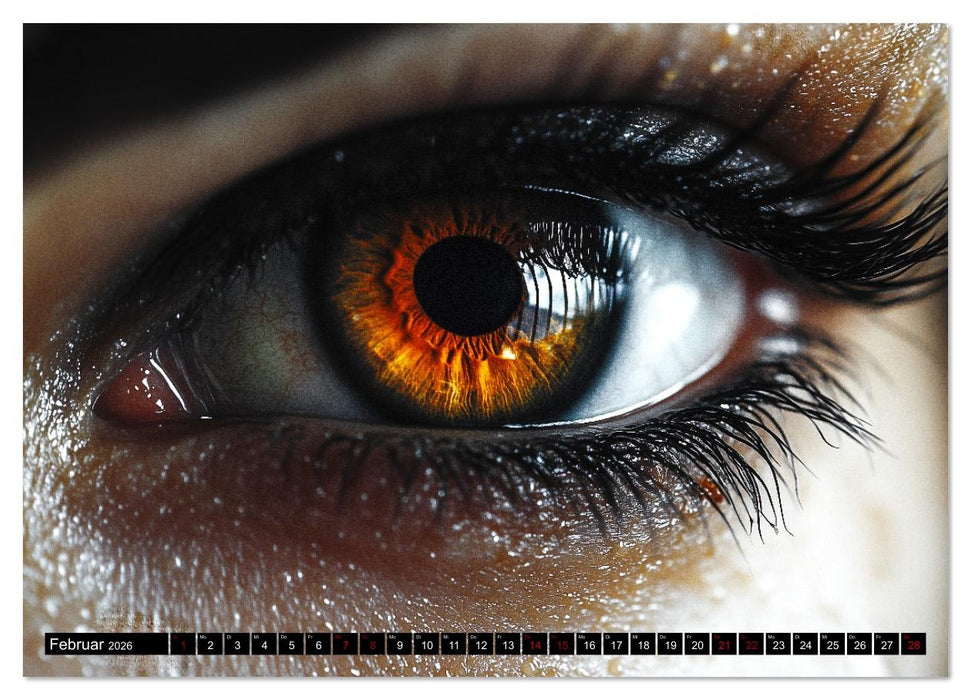 Iris Kunstkalender - Die faszinierende Welt der magischen Augen (CALVENDO Premium Wandkalender 2026)