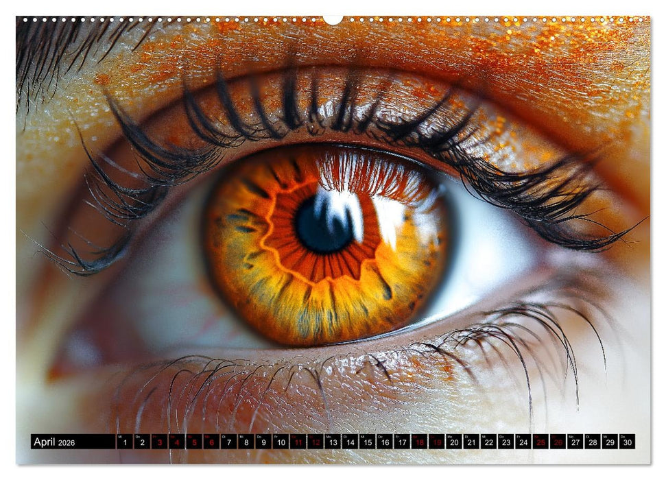 Iris Kunstkalender - Die faszinierende Welt der magischen Augen (CALVENDO Premium Wandkalender 2026)
