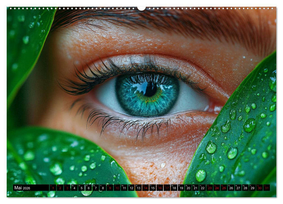 Iris Kunstkalender - Die faszinierende Welt der magischen Augen (CALVENDO Premium Wandkalender 2026)