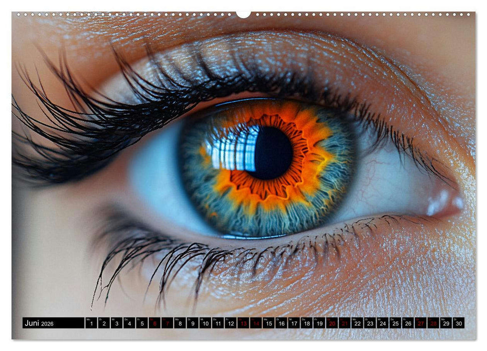 Iris Kunstkalender - Die faszinierende Welt der magischen Augen (CALVENDO Premium Wandkalender 2026)
