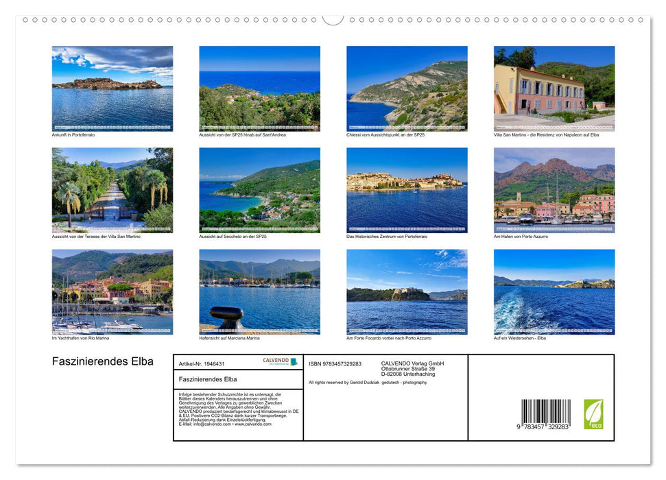 Faszinierendes Elba (CALVENDO Premium Wandkalender 2026)