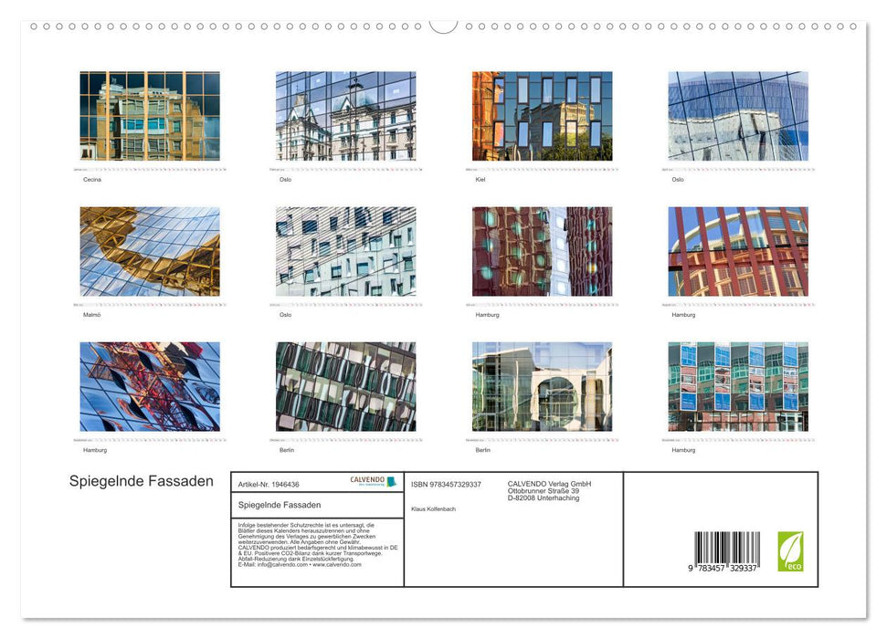 Spiegelnde Fassaden (CALVENDO Premium Wandkalender 2026)