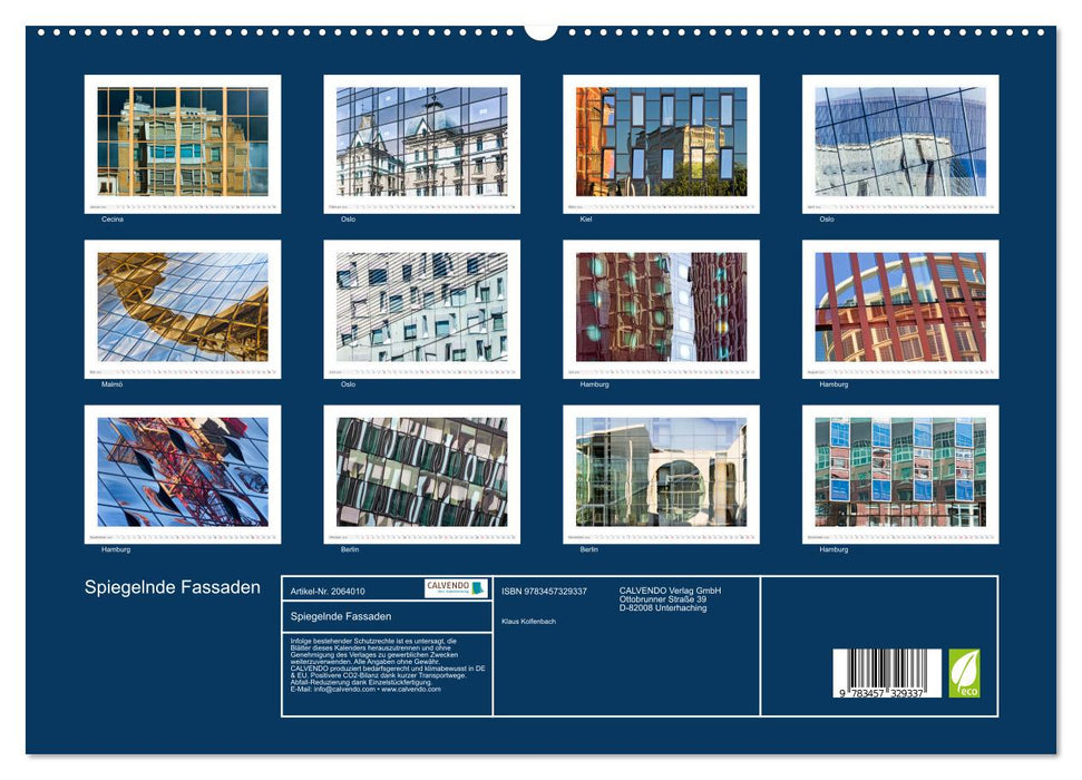 Spiegelnde Fassaden (CALVENDO Premium Wandkalender 2026)