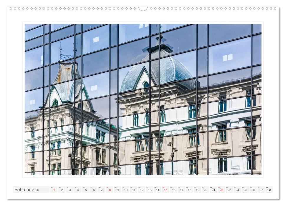 Spiegelnde Fassaden (CALVENDO Premium Wandkalender 2026)