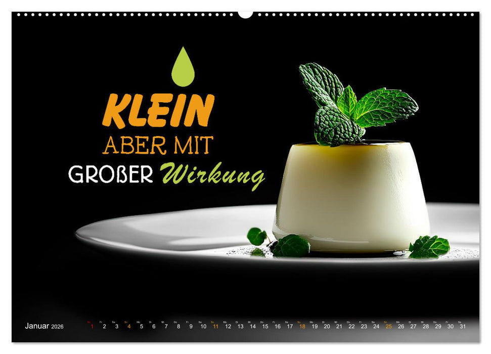 Dessert - Liebe auf den ersten Biss (CALVENDO Wandkalender 2026)