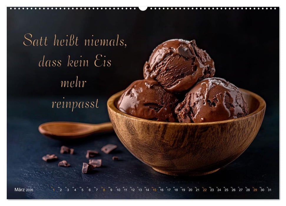 Dessert - Liebe auf den ersten Biss (CALVENDO Wandkalender 2026)