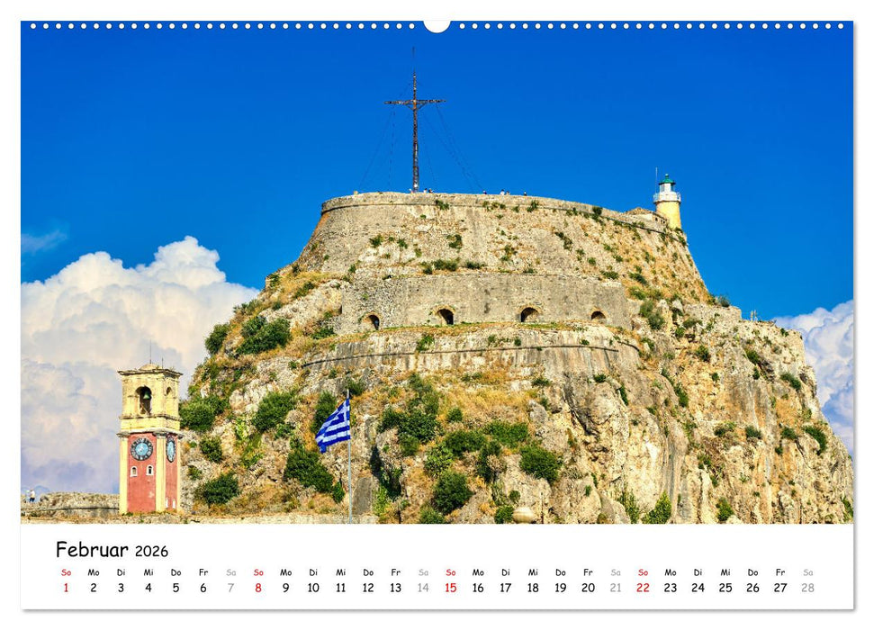 Mediterraner Zauber - Korfu in all seinen Facetten (CALVENDO Premium Wandkalender 2026)