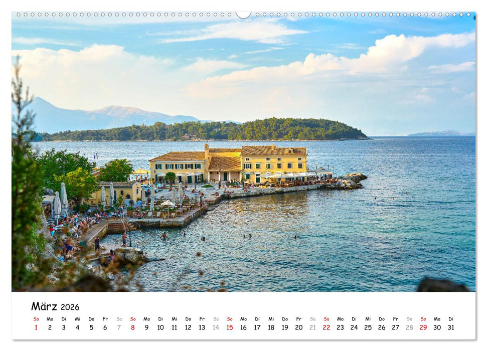 Mediterraner Zauber - Korfu in all seinen Facetten (CALVENDO Premium Wandkalender 2026)