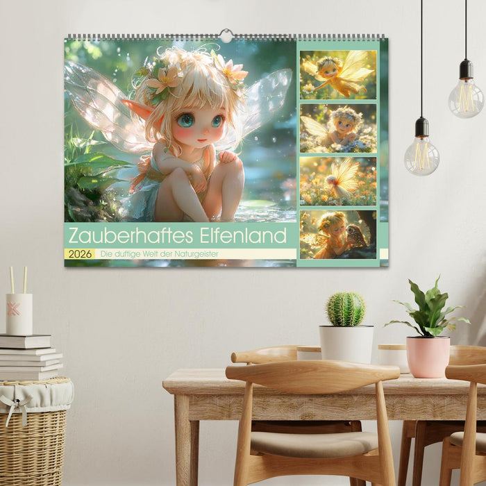 Zauberhaftes Elfenland. Die duftige Welt der Naturgeister (CALVENDO Wandkalender 2026)