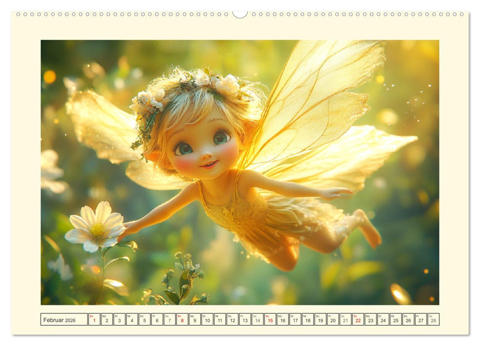 Zauberhaftes Elfenland. Die duftige Welt der Naturgeister (CALVENDO Wandkalender 2026)