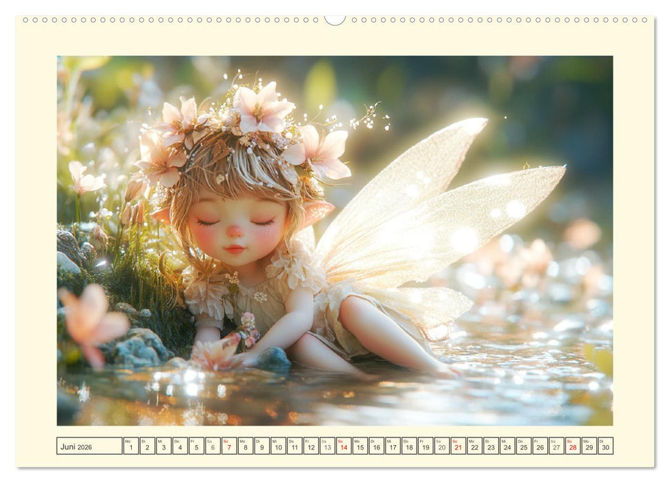 Zauberhaftes Elfenland. Die duftige Welt der Naturgeister (CALVENDO Wandkalender 2026)
