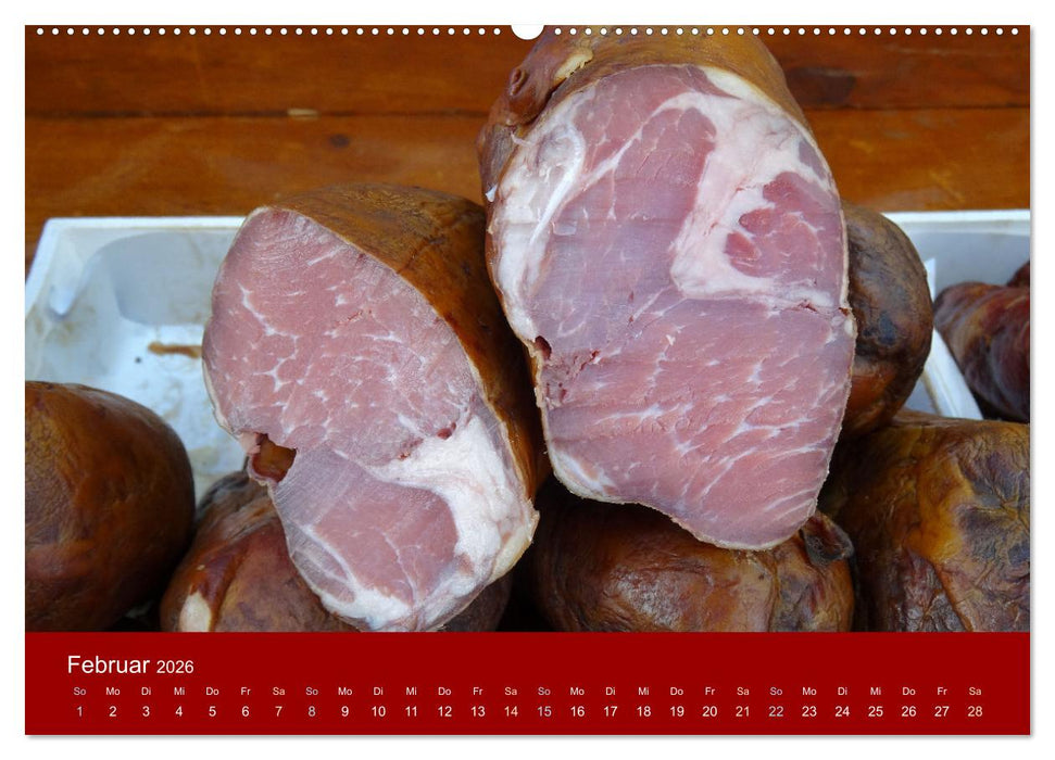 Schinken und Wurst (CALVENDO Premium Wandkalender 2026)