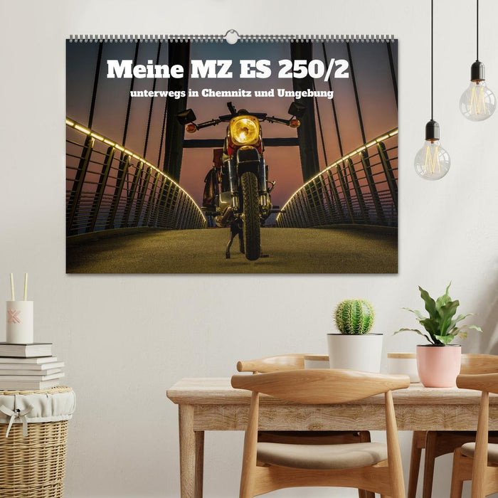 Meine MZ ES 250/2 unterwegs in Chemnitz (CALVENDO Wandkalender 2026)