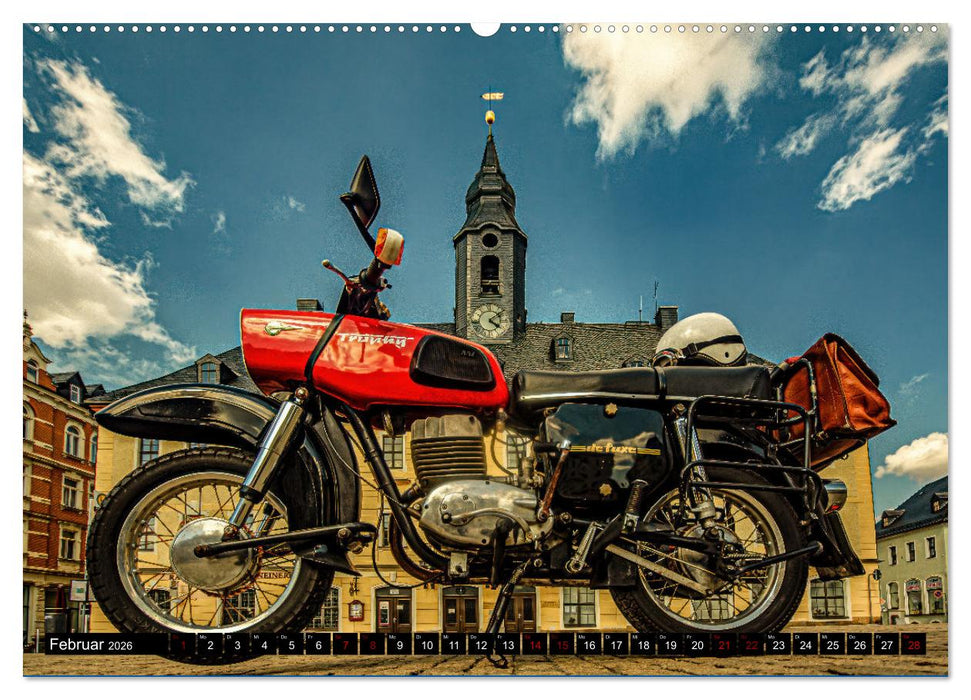 Meine MZ ES 250/2 unterwegs in Chemnitz (CALVENDO Wandkalender 2026)