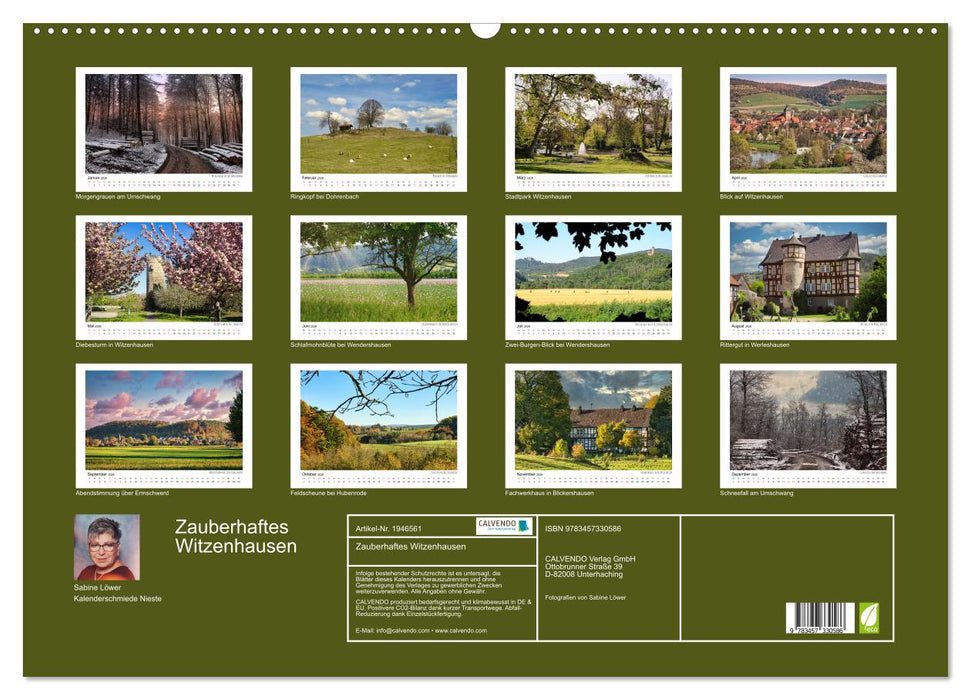 Zauberhaftes Witzenhausen (CALVENDO Wandkalender 2026)