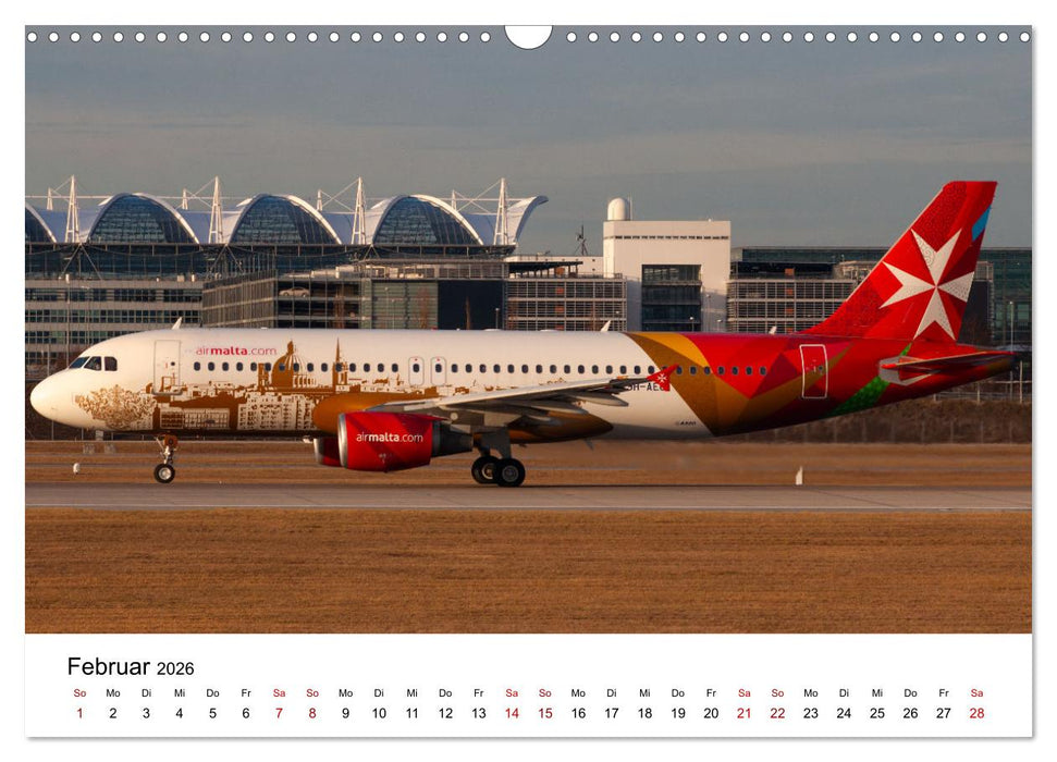 Flugzeuge von Airbus 2026 (CALVENDO Wandkalender 2026)