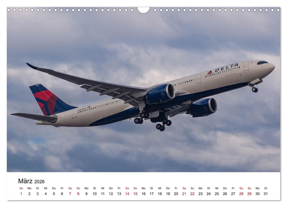 Flugzeuge von Airbus 2026 (CALVENDO Wandkalender 2026)
