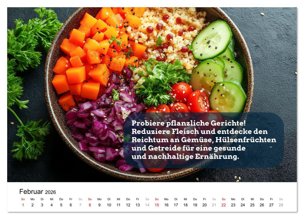 Nachhaltige Neujahrsvorsätze - Der umweltfreundliche Jahreskalender (CALVENDO Premium Wandkalender 2026)