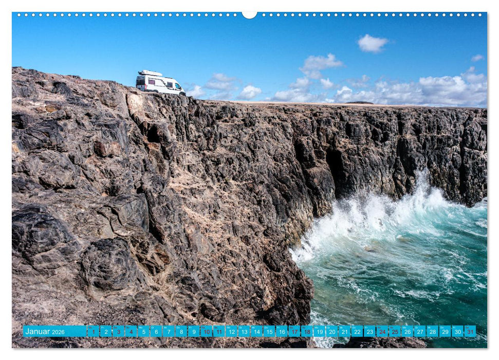 Die KANAREN per WOHNMOBIL (CALVENDO Wandkalender 2026)