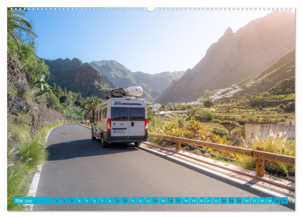 Die KANAREN per WOHNMOBIL (CALVENDO Wandkalender 2026)