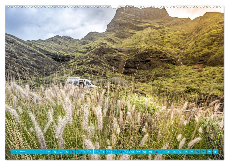 Die KANAREN per WOHNMOBIL (CALVENDO Wandkalender 2026)