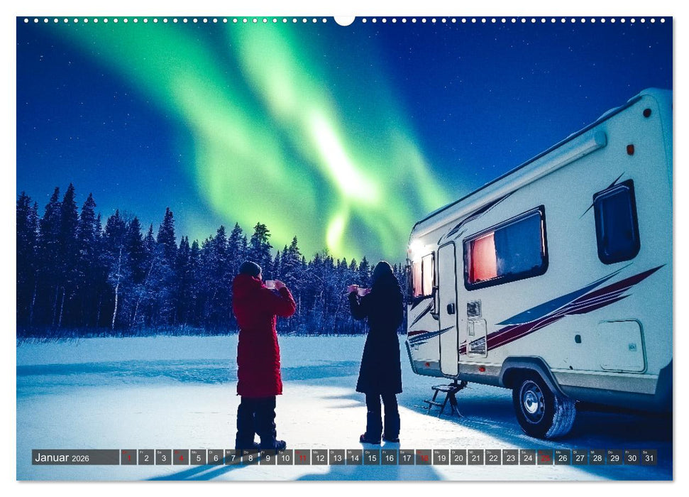Abenteuer Wildcamping - Mit dem Camper um die Welt (CALVENDO Premium Wandkalender 2026)
