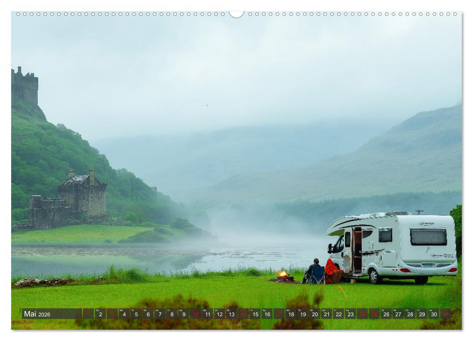 Abenteuer Wildcamping - Mit dem Camper um die Welt (CALVENDO Premium Wandkalender 2026)