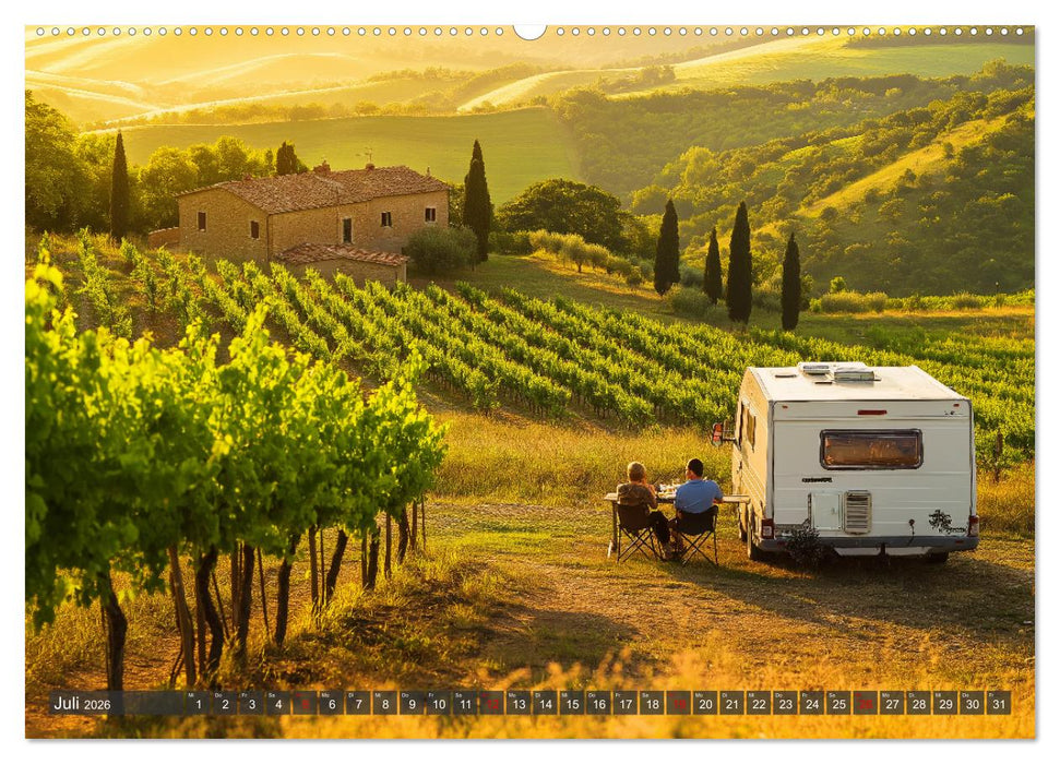 Abenteuer Wildcamping - Mit dem Camper um die Welt (CALVENDO Premium Wandkalender 2026)