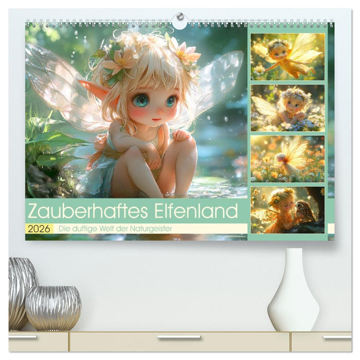 Zauberhaftes Elfenland. Die duftige Welt der Naturgeister (CALVENDO Premium Wandkalender 2026)