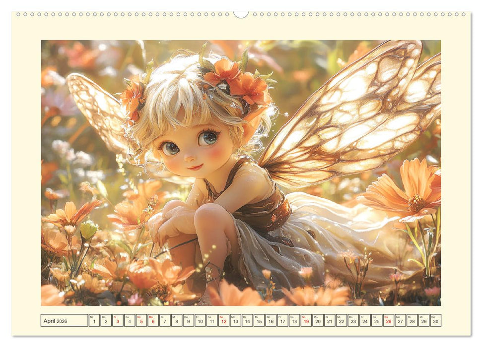 Zauberhaftes Elfenland. Die duftige Welt der Naturgeister (CALVENDO Premium Wandkalender 2026)