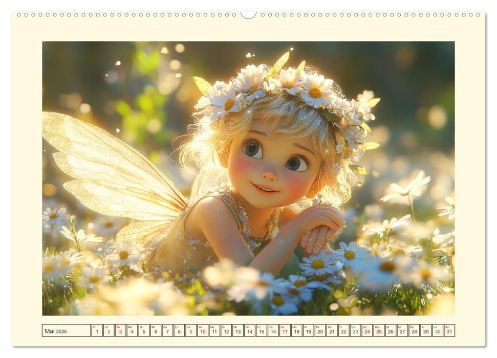 Zauberhaftes Elfenland. Die duftige Welt der Naturgeister (CALVENDO Premium Wandkalender 2026)