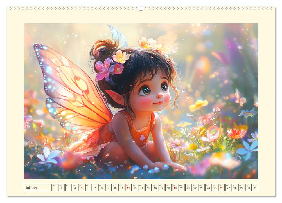Zauberhaftes Elfenland. Die duftige Welt der Naturgeister (CALVENDO Premium Wandkalender 2026)